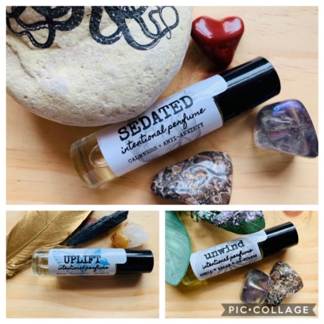 Essential Oil Blend Kit, Aromatherapy Relax & Stress Set, Wellness Roller Ball Set