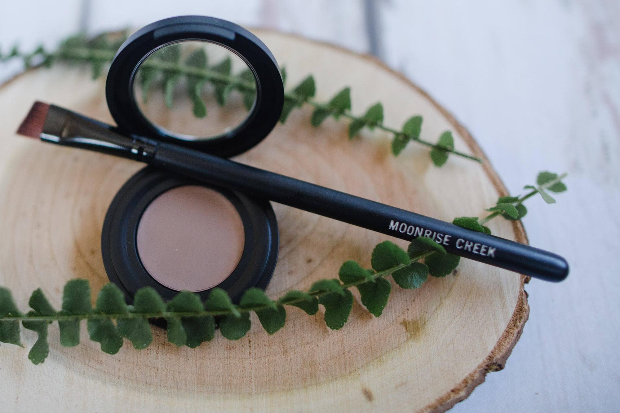 Eye Brow Powder Botanical Blend Blonde + Auburn Taupe Deep Brown Charcoal Earth Mineral Cosmetics Vegan Organic