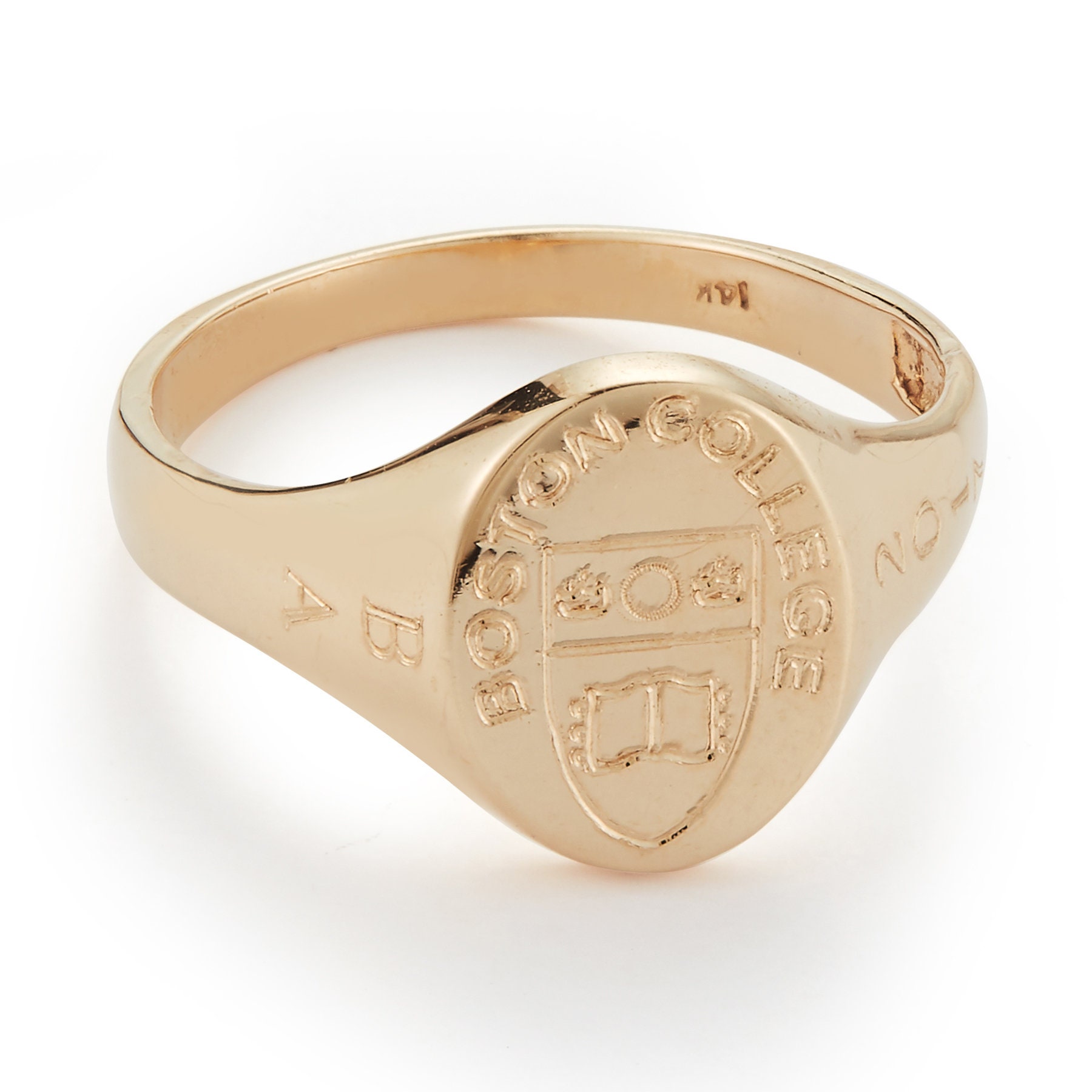 Class Ring, College University High School Graduation Signet Coat Of Arms, Family Crest