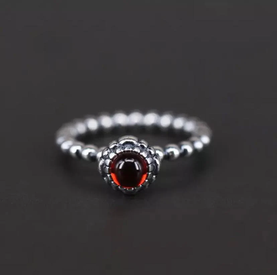 January Birthstone Ring, 100% 925 Sterling Silver & Cz, Pandora Compatible, Fully Stamped