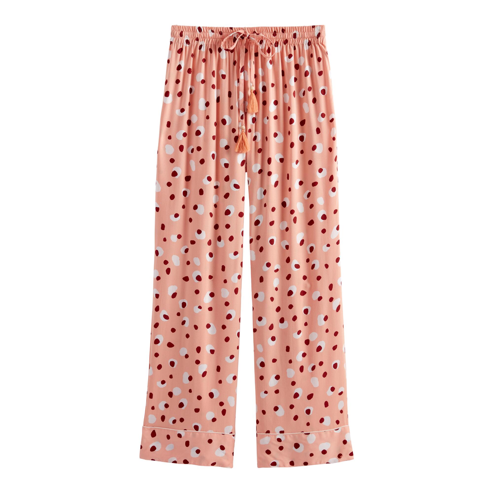Pink and Red Cheetah Spot Pajama Pants - Rayon by World Market