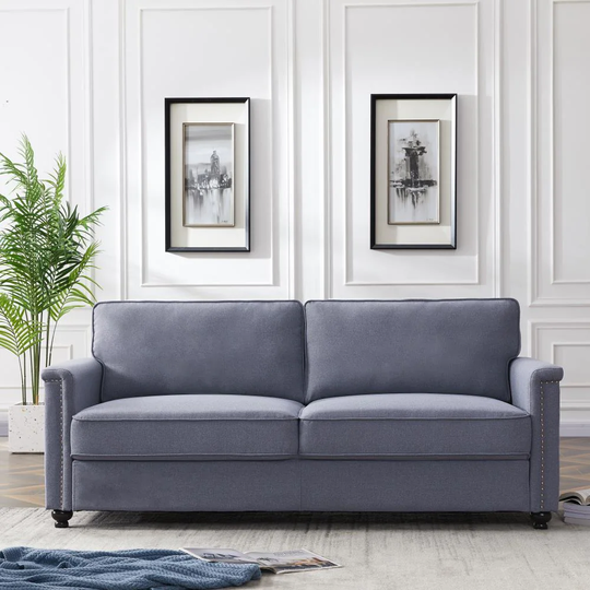 CASAINC Modern Polyester/Polyester Blend Gray Living Room Set | HXS-W30817869