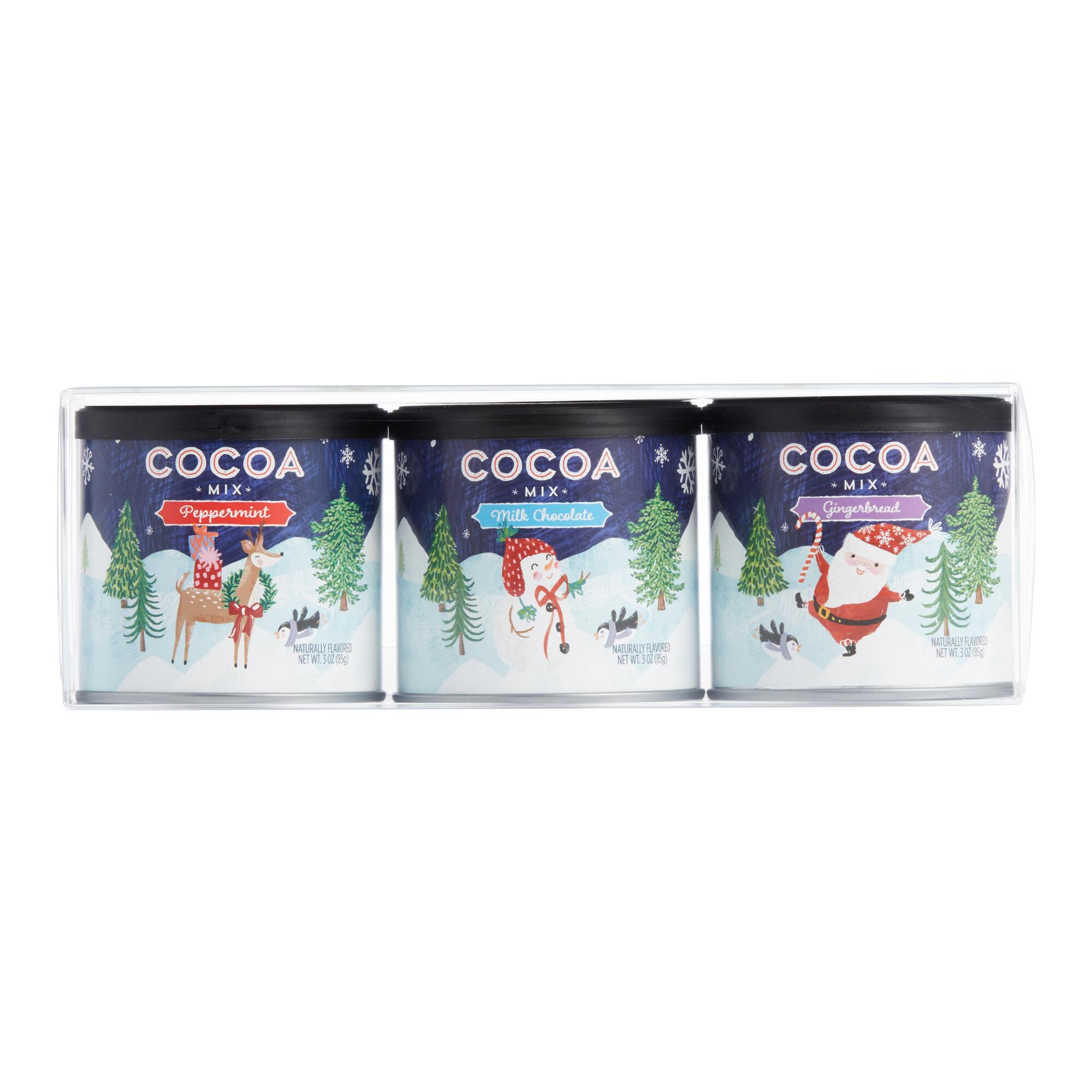 Santa & Friends Mini Hot Cocoa Mix Gift Set 3 Pack by World Market