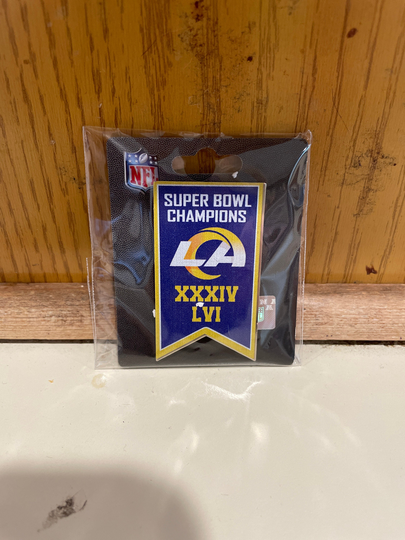 Rams 2 X Time Champions Pin Hat Lapel Collector