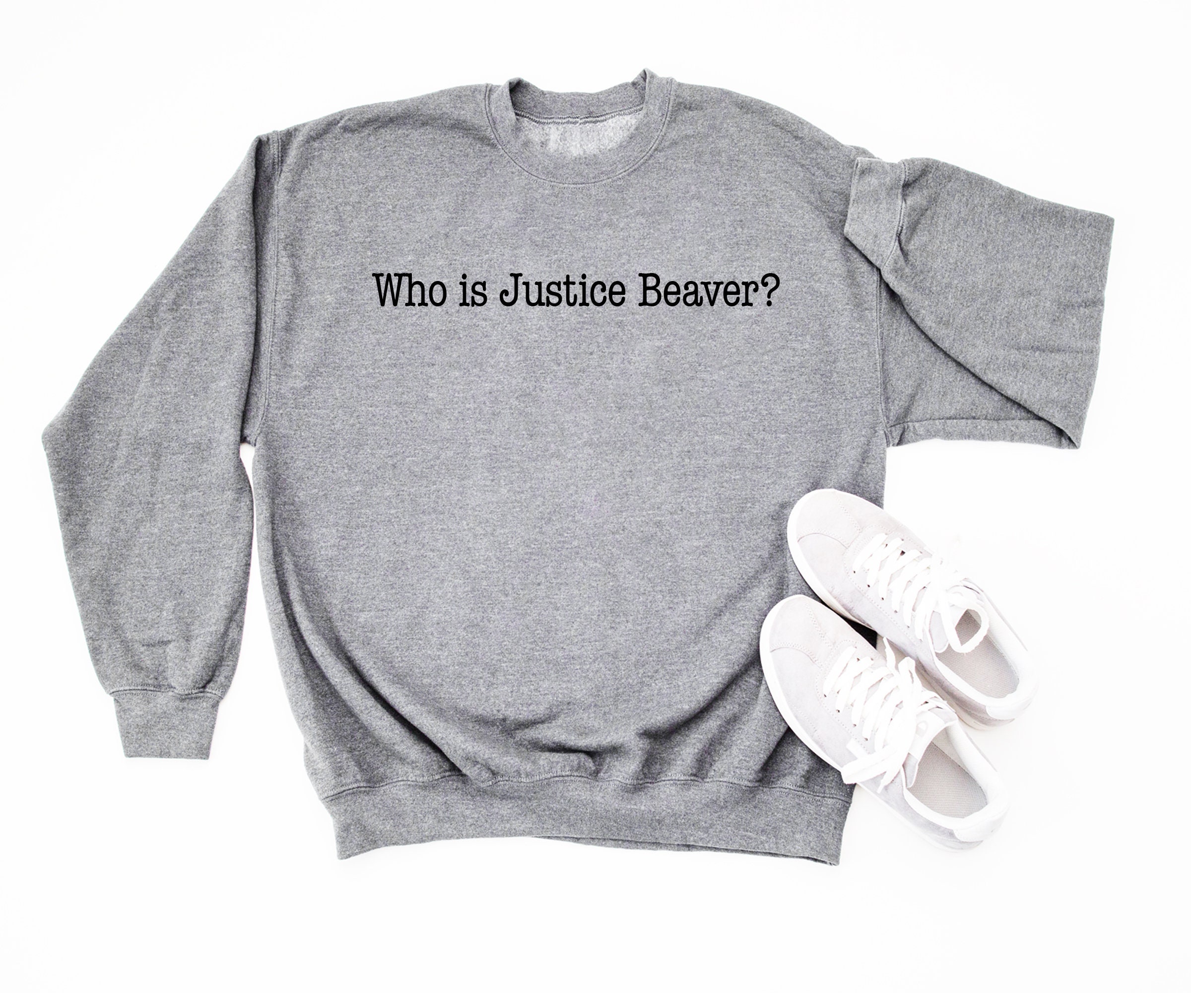 Justice Beaver Sweatshirt Who Is Dwight Quote Sweater