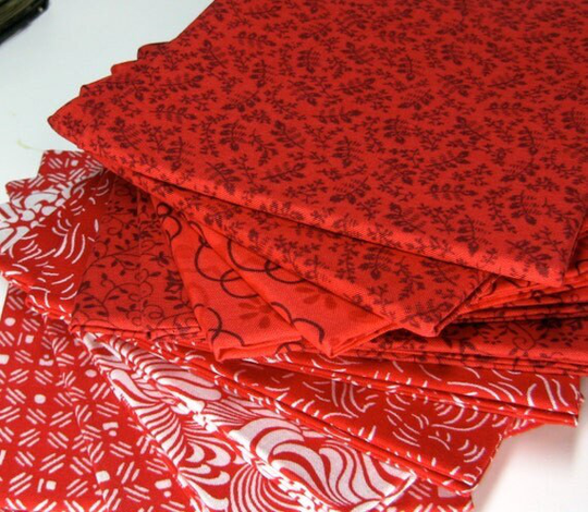 Red Tonal Blender Fabrics 100% Cotton Assorted For Quilting Choose Fat Quarters, 2 1/2" Strips, Jelly Roll, Charm Pack, Layer Cake