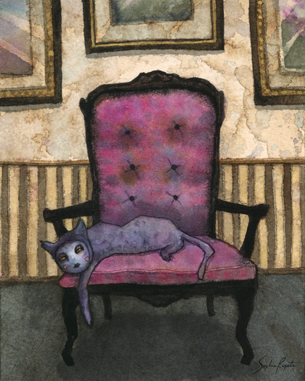 Hotel Kitty | 8"x10" Print Of An Original Painting By Sophia Rapata