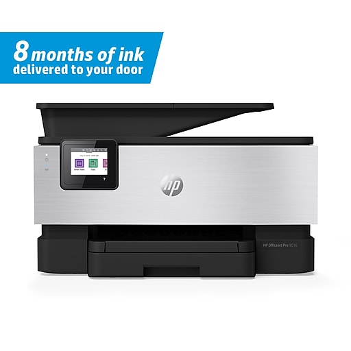 HP OfficeJet Pro 9016 All-in-One Wireless Color Inkjet Printer w/ 8 Months of Ink Delivered to Your Door (1KR47A)
