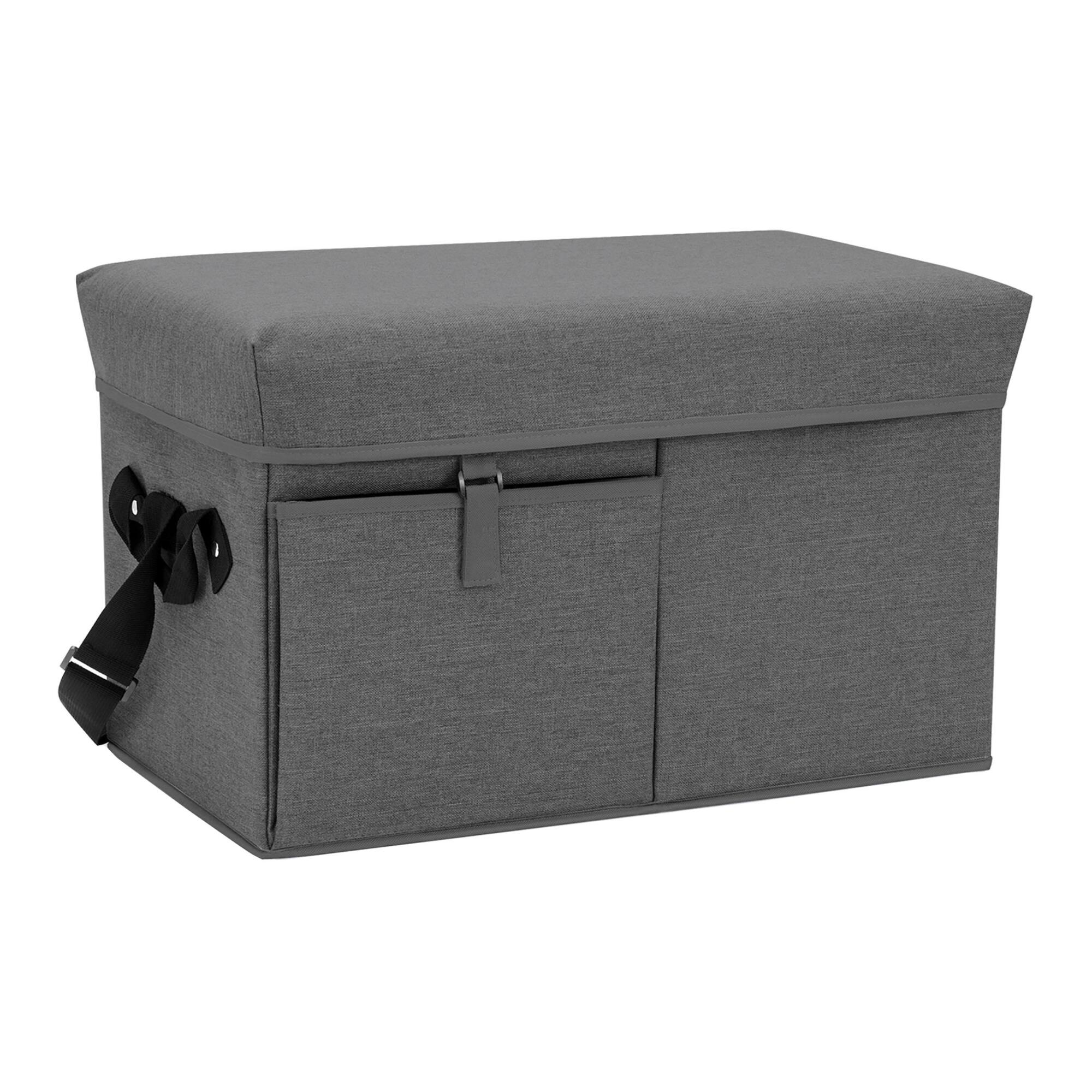 Picnic Time Gray Ottoman Cooler by World Market