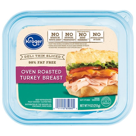 Kroger Deli Thin Sliced Oven Roasted Turkey Breast - 9.0 oz