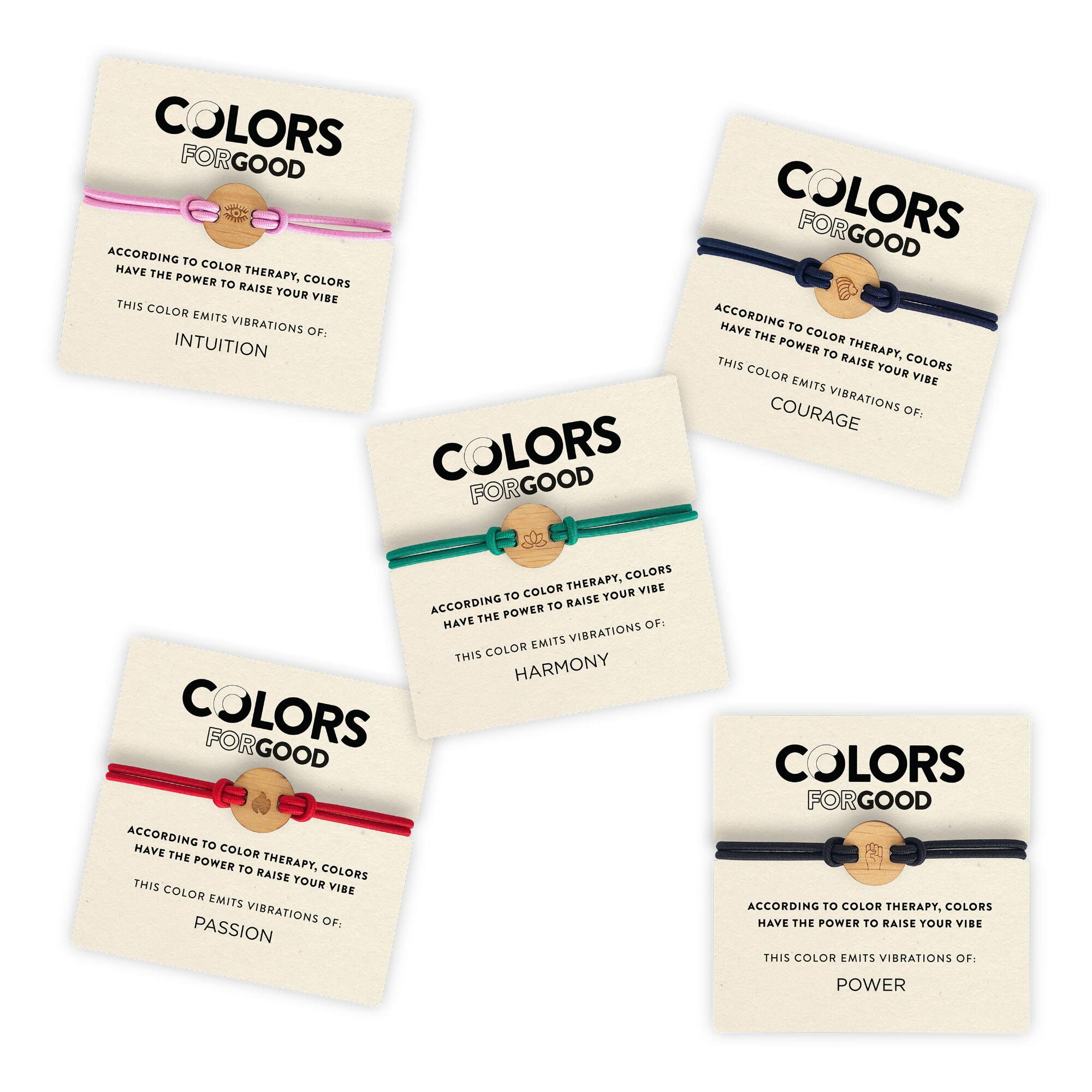 Colors For Good Bracelet Set of 5: Multi - Fabric by World Market