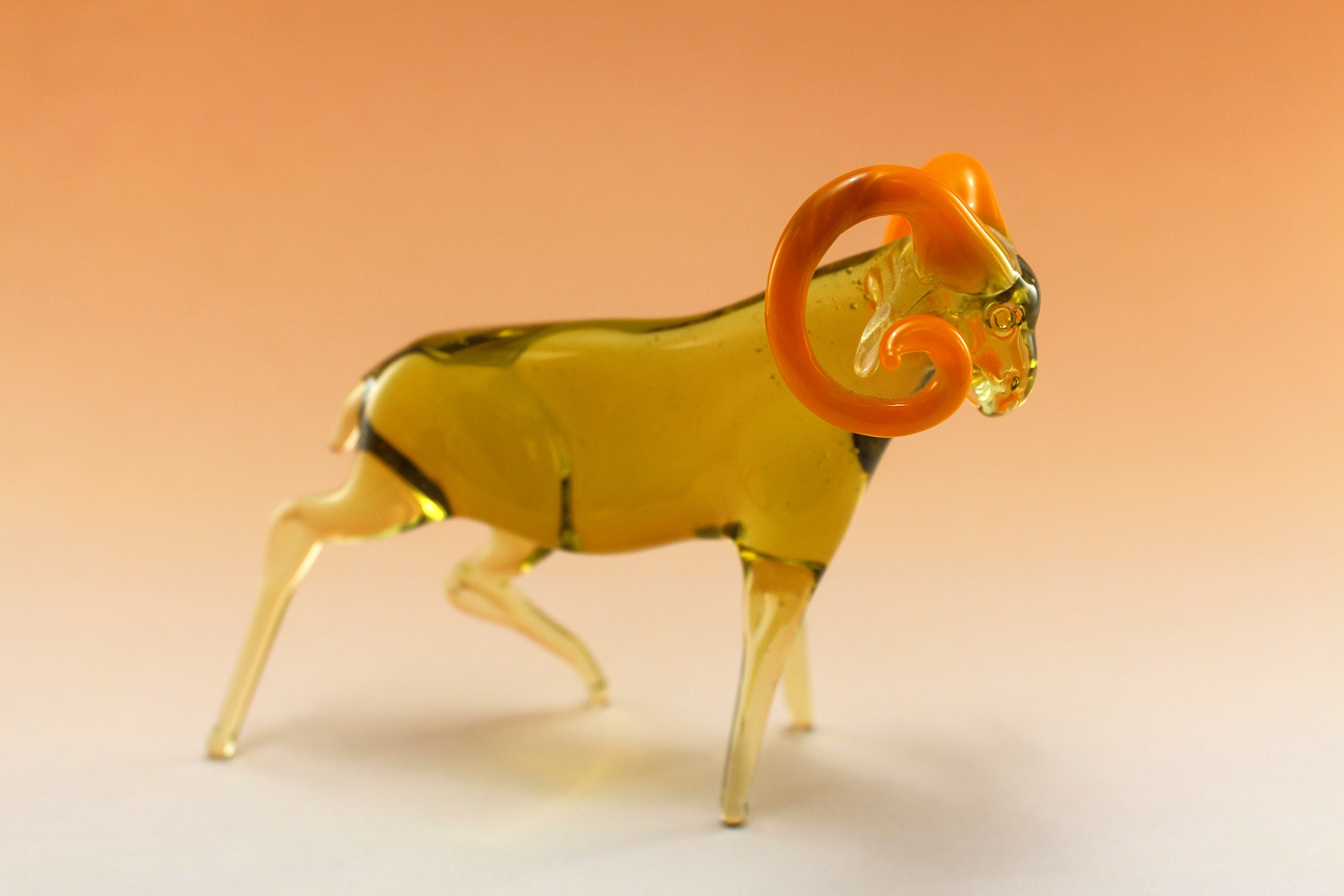 Ram Figurine | Blown Glass Art