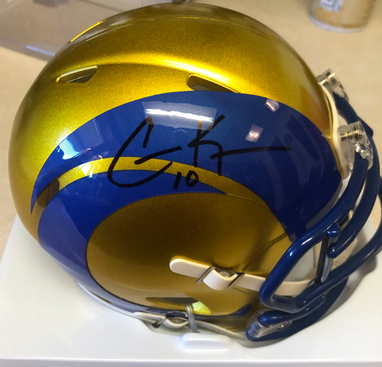 Cooper Kupp Signed Los Angele Rams Riddell Mini Helmet With Certificate Of Authenticity Super Bowl Mvp