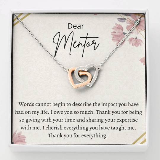 Mentor Gift | Mentor Gift For Women Teacher Christmas Thank You Necklace For