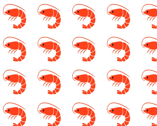Shrimp Stickers - Shrimp Icon Seafood Planner Stickers Wedding Menu Icons Meal