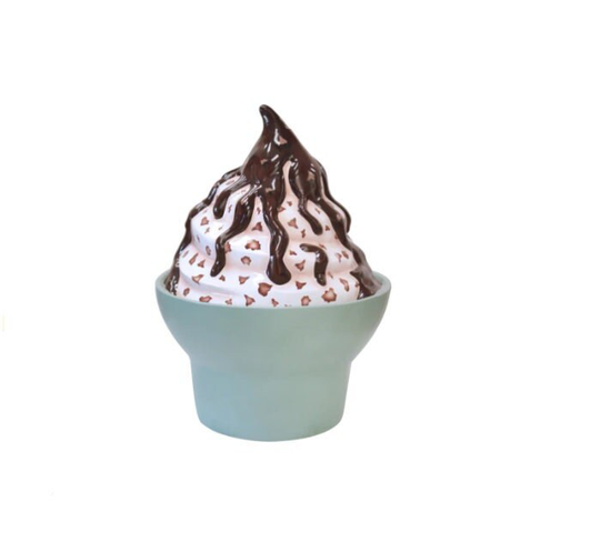Ice Cream Cup Chocolate Sundae Over Sized Statue