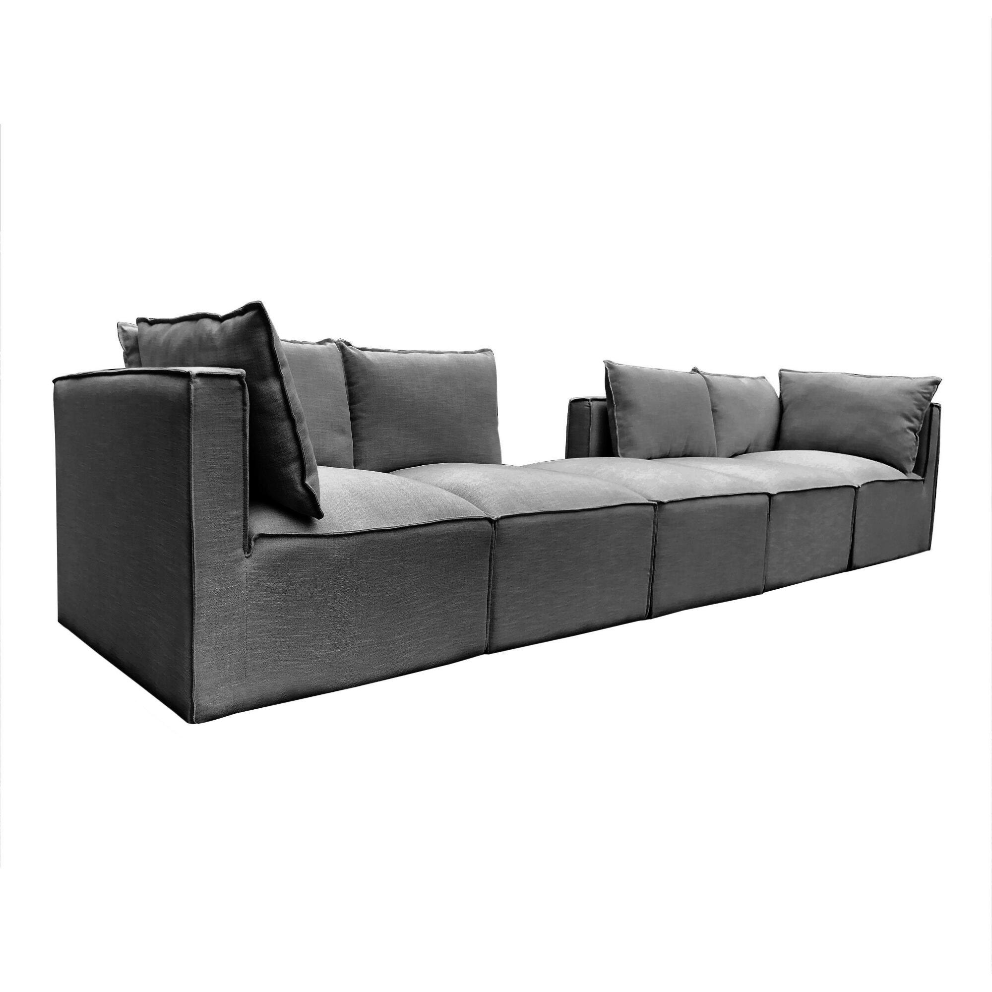 Gray Tyson 5 Piece Modular Sofa by World Market