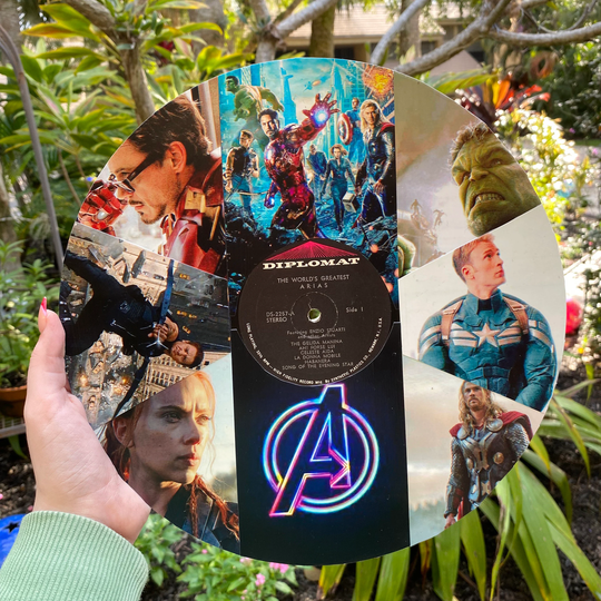 Avengers Vinyl Collage