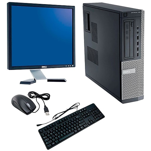 Dell OptiPlex 790 SFF Desktop BUNDLED with 19" LCD Monitor Intel Core i3 3.1Ghz 8GB RAM 1TB HDD Windows 10 Pro, Refurbished