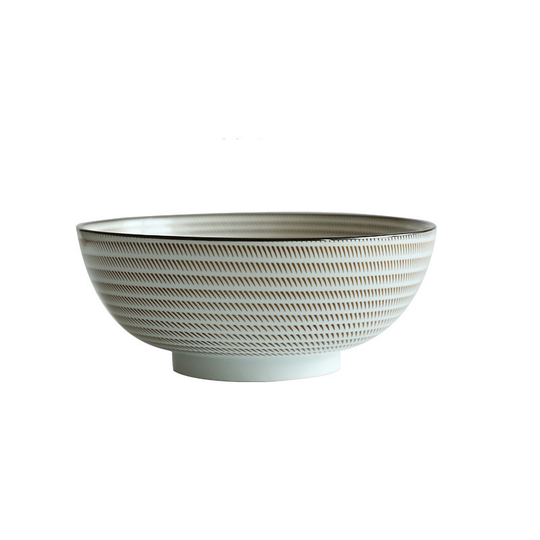 8 Inch Japanese Ceramic Ramen Noodle Soup Bowl - Wheat field