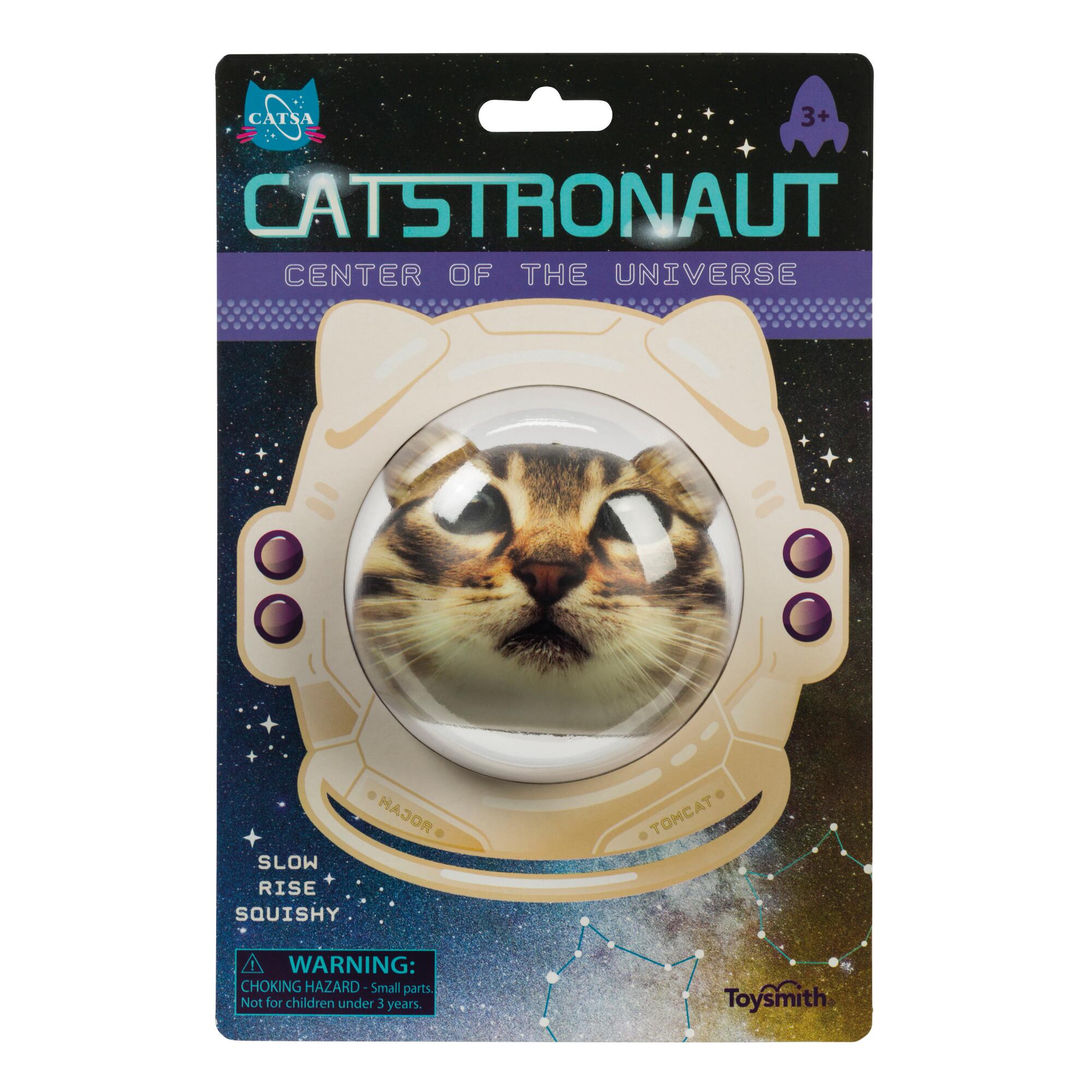 Toysmith Catstronaut Slow Rise Squishy Toy Set of 2 by World Market