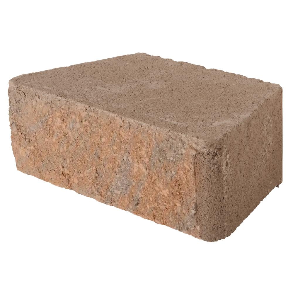 Pavestone RockWall 12-in L x 4-in H x 7-in D Timberwood Blend/Hard Split Face Retaining Wall Block in Gray | 87578.TWBL