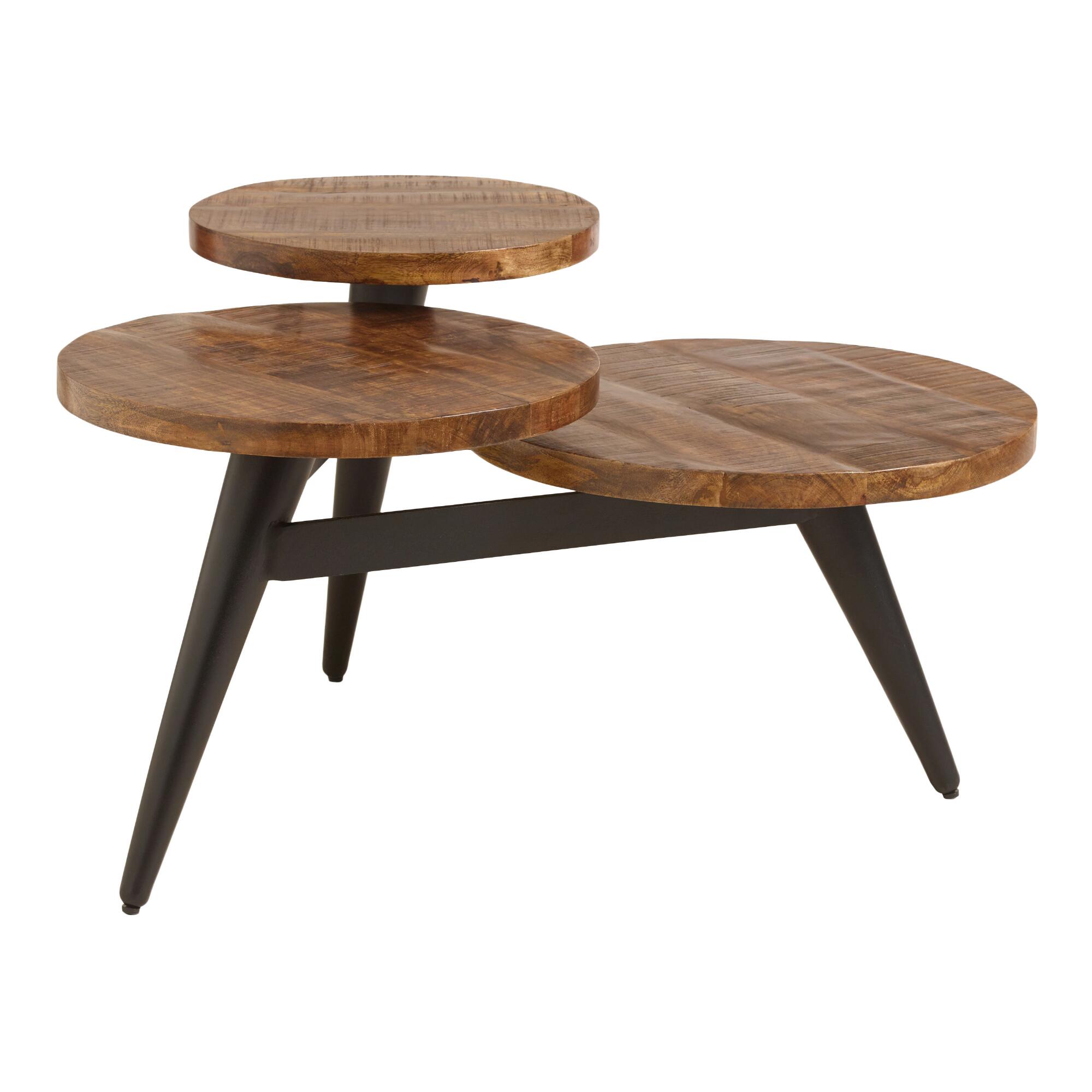 Wood and Metal Multi Level Coffee Table by World Market