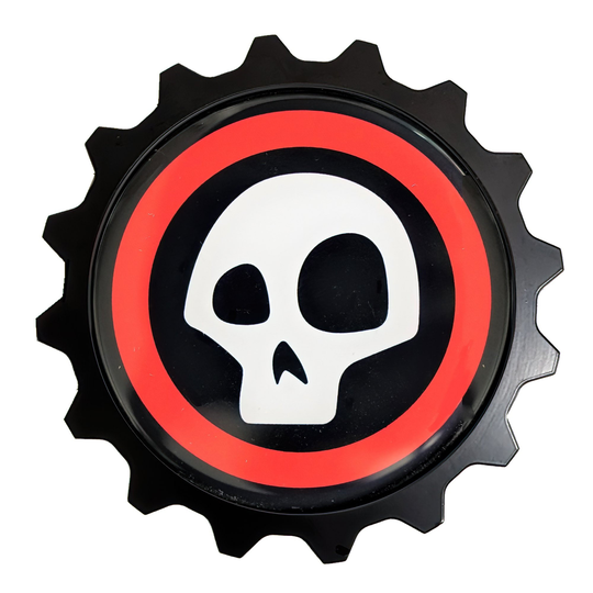 Limited Edition Grille Badge Mountain Biker Skull - Fits Many Vehicles Like Fj Cruiser & 4Runner 5Th Gen/Newer Tacoma & Tundra