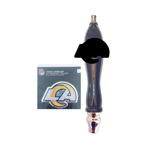 Los Angeles Rams Football Emblem Beer Tap Handle Knob Kegerator Faucet Kit