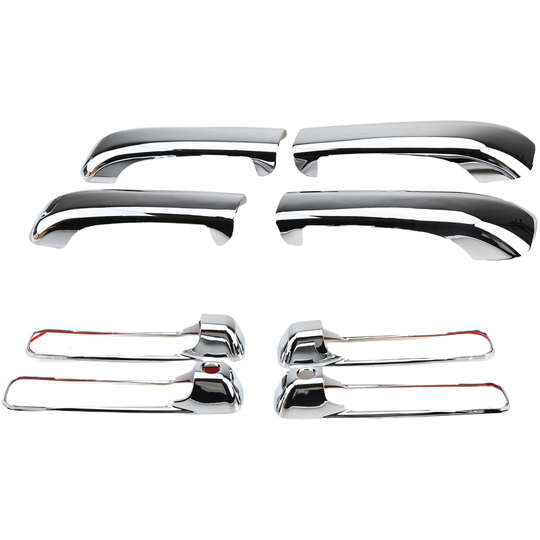8Pcs Car Chrome Plated Door Handle Covers Trim for Dodge Ram 09-15 with Keyhole