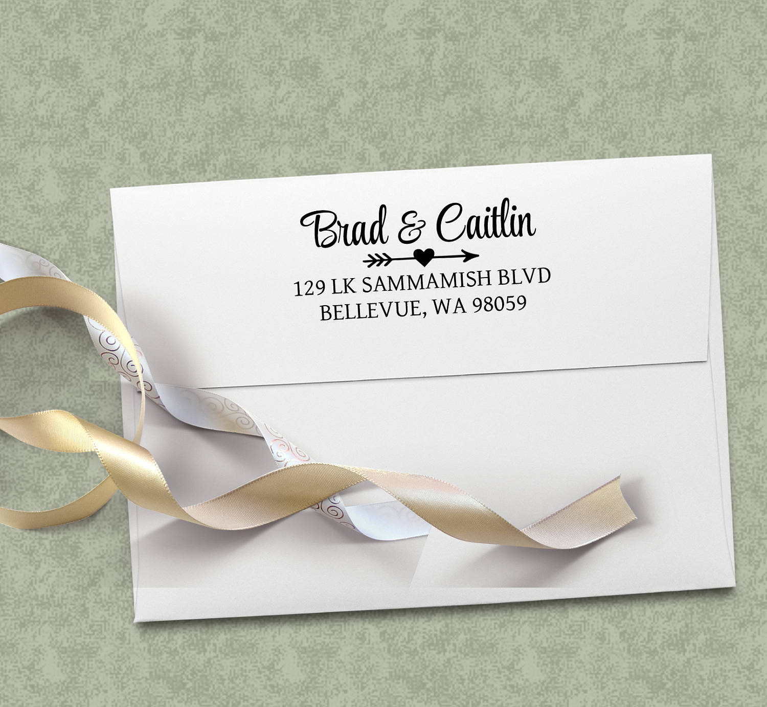 Wedding Gift Personalized Return Address Stamp, Stamper, Stamp For Announcements, Calligraphy Weddingstamp