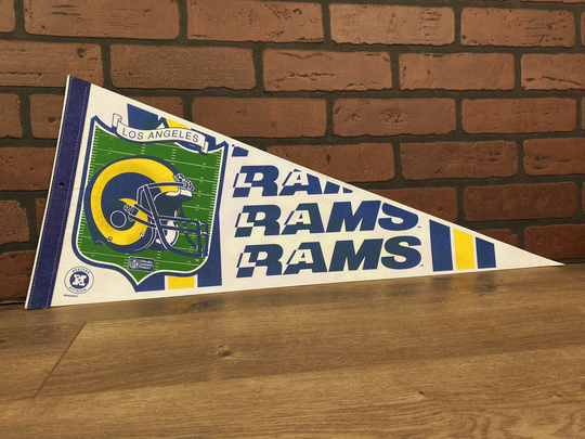 1980's Los Angeles Rams Nfl Large Vintage Pennant