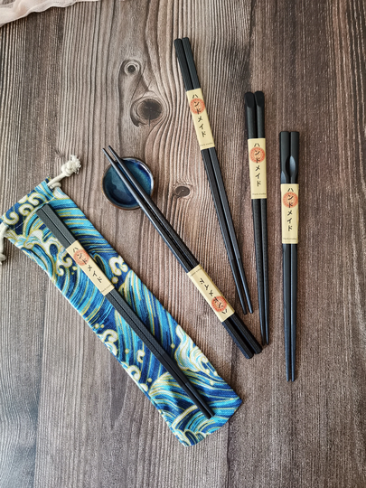 Set Of 2 Pairs High End Fancy Chopsticks, Japanese Food Lover Gift, Cool To Eat With, Kkbbq Lover, Gift For Ramen