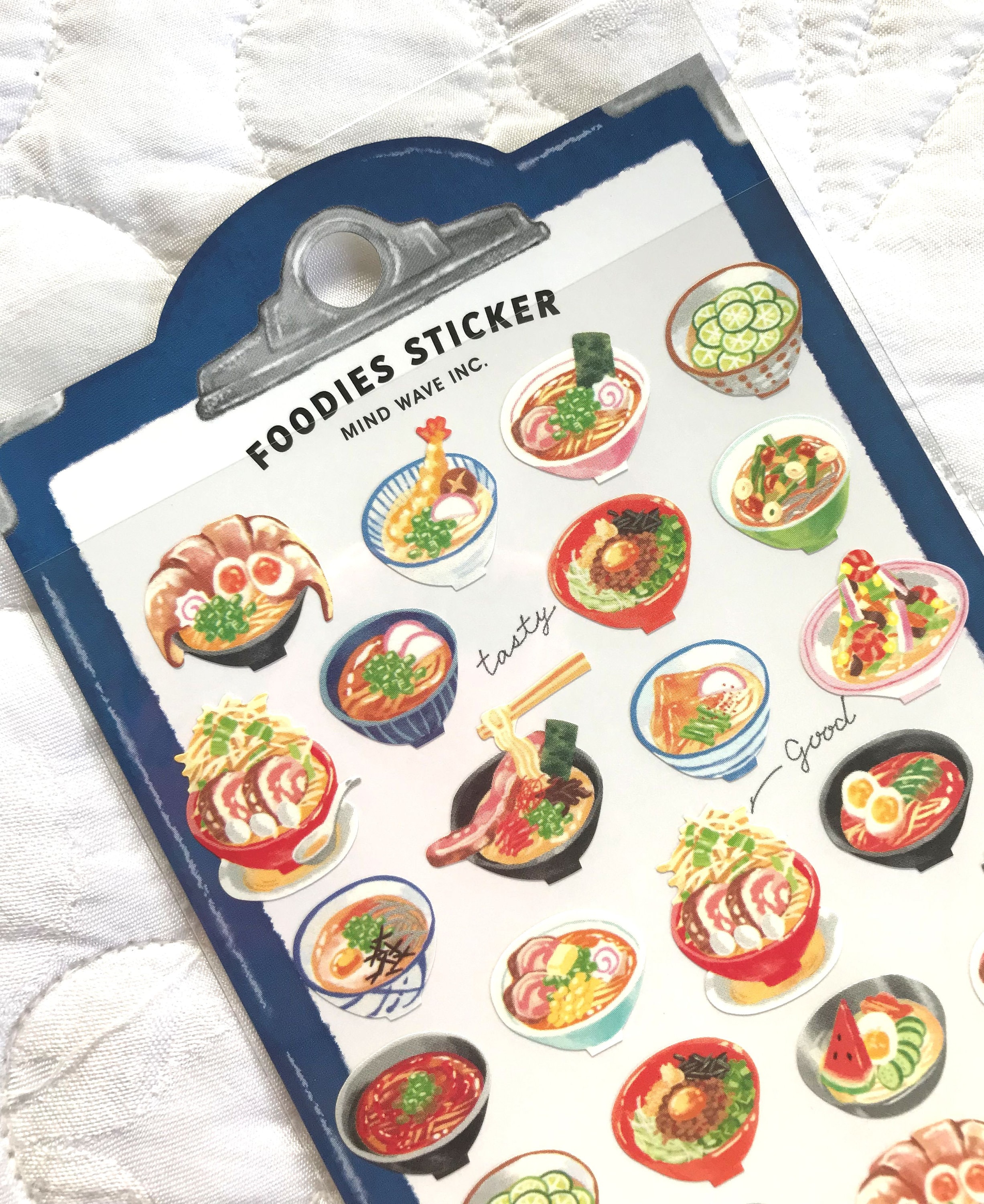 Kawaii Japan Sticker Sheet Foodies Ramen Udon Soba Somen Japanese Noodle Dishes Chashu Ebiten Bowl Soup Nom Z