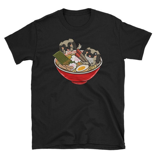 Pekingese Japanese Ramen Kawaii Shirt, Funny T-Shirt, Dog T Shirt