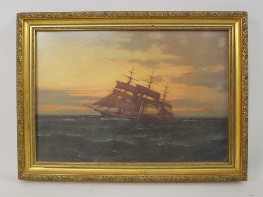 Three-Master At Sea | Reproduction