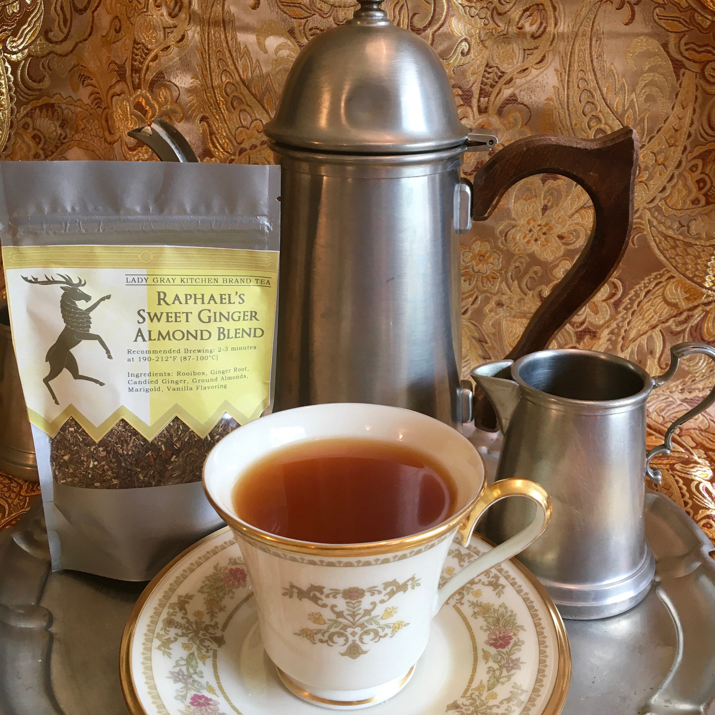 Raphael's Sweet Ginger Almond Blend Loose Leaf Tea
