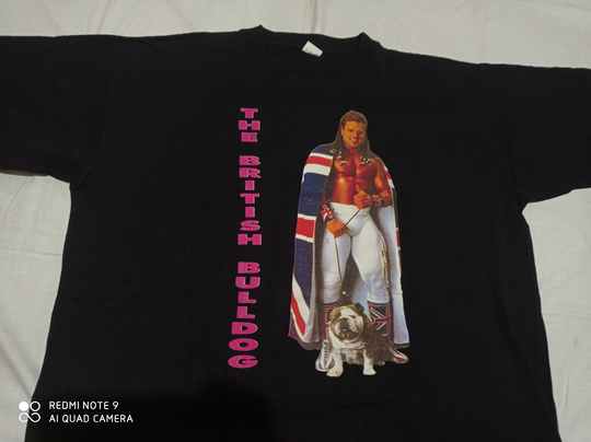 Vtg T-Shirt The British Bulldogs Davey Boy Smith