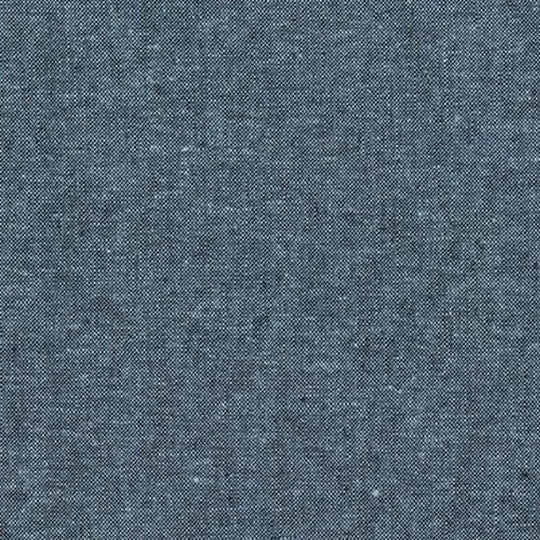 Essex Yarn Dyed Woven Fabric in Nautical From Robert Kaufman Fabrics - Linen Cotton Blend