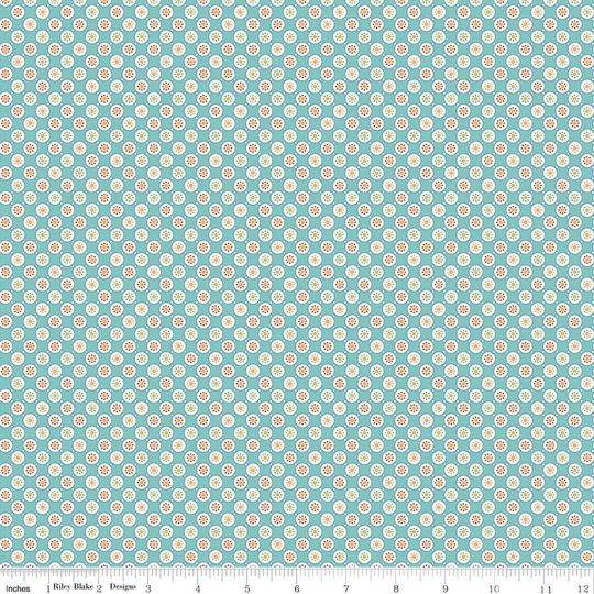 Bubbles - Cook Book Fabric Collection By Lori Holt For Riley Blake Designs C11767 Cottage 1/2 Yard