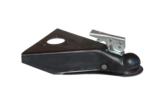 Carry-On Trailer RAM 5,000-Lbs A-Frame Trigger Latch Stamped Coupler fits 2-in Hitch Ball Oily Finish With Jack Hole | 6750500