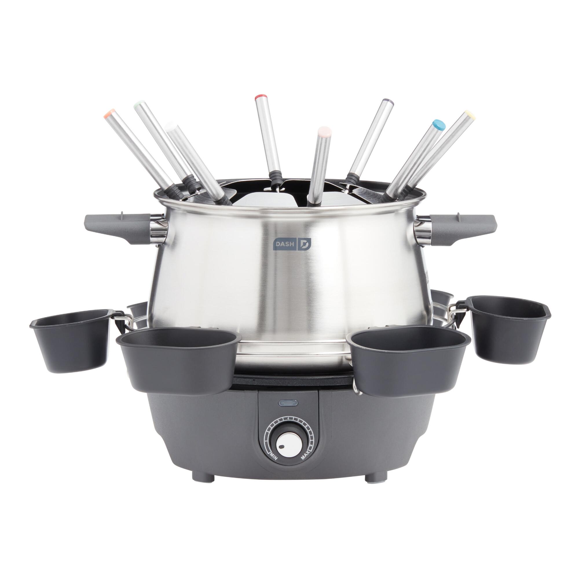 Dash Gray Deluxe Fondue Maker Set by World Market