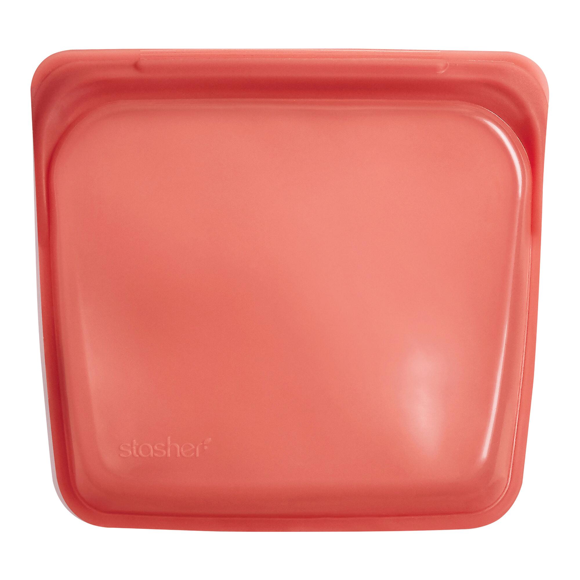 Stasher Terracotta Reusable Silicone Sandwich Bag: Orange by World Market