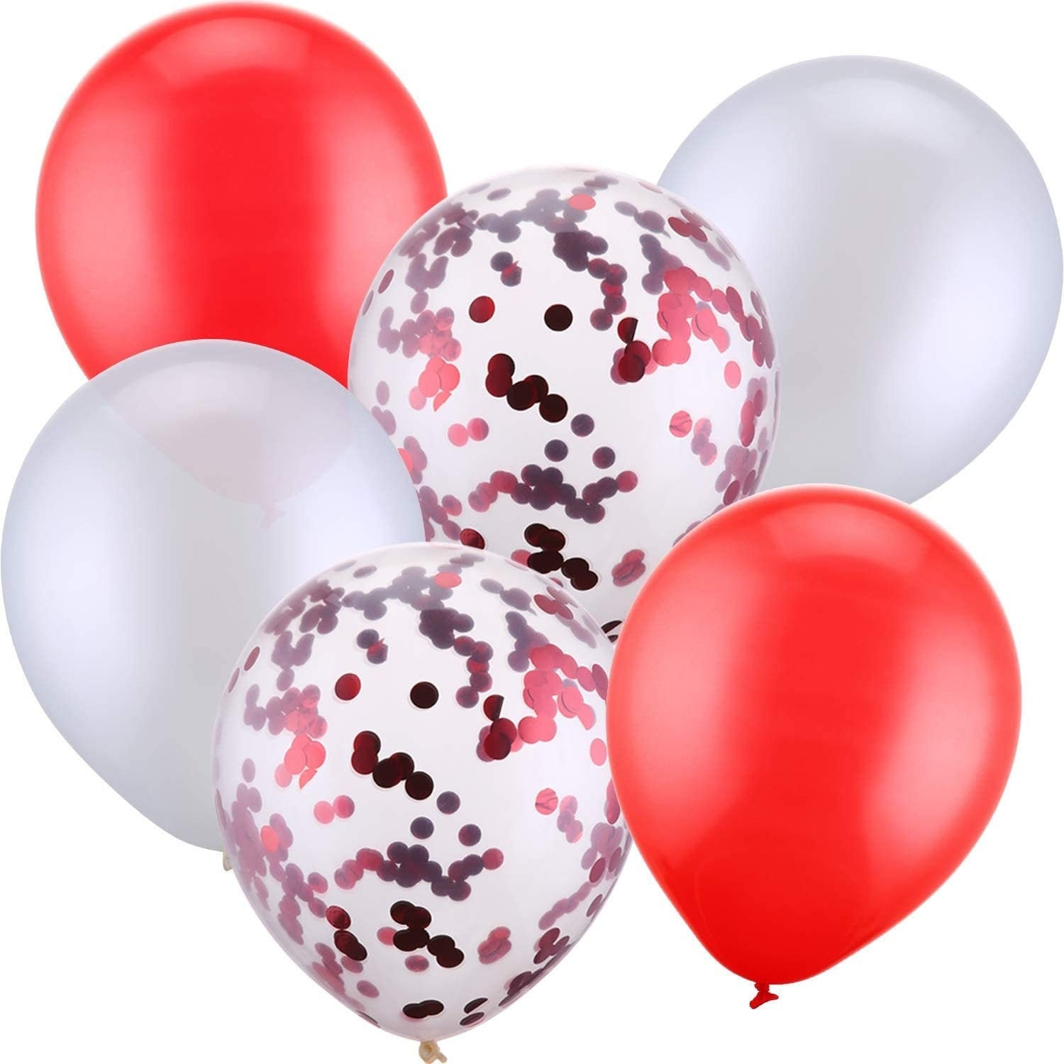 Crawfish Red Jumbo | Set Of 6 Balloons Lobster Seafood Boil Party New Orleans Cajun Birthday 12 Inches Latex Confetti Metallic