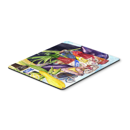 Caroline's Treasures 8637MP Crystal Hot Sauce with Seafood Mouse Pad, Hot Pad or Trivet, Large, multicolor