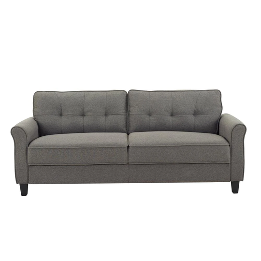 Lifestyle Solutions Phillip Modern Gray Polyester/Blend Sofa | HMTKS3GU3073