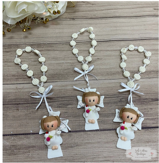 Fast Shipping 12 Pcs First Communion Souvenirs For Guests, Baptism Favors, Mini Rosaries Gifts Religious Events, All Occasions Favors
