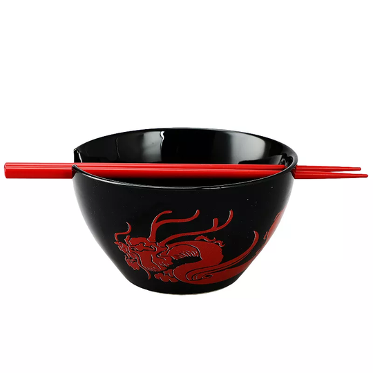 Disney's Mulan Ramen Bowl with Chopsticks, Black