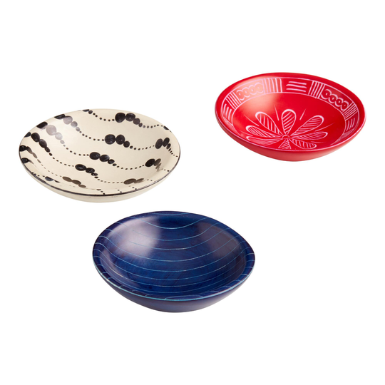 Kisii Soapstone Trinket Dishes Set of 3 by World Market