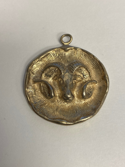 925 Sterling Silver Ram Animal Charm